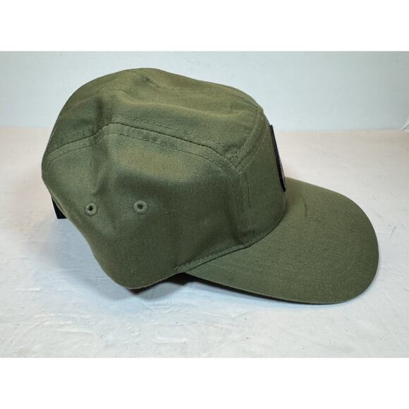 Alvarado Street Brewery Baseball Cap Army Cal Olive Green Leather Bear Logo - Picture 9 of 12